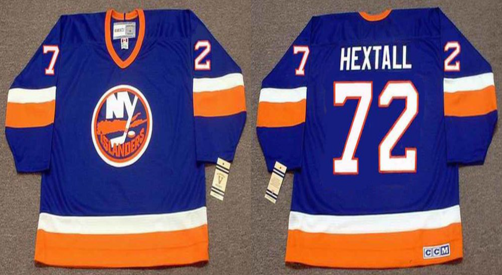 2019 Men New York Islanders #72 Hextall blue CCM NHL jersey->new york islanders->NHL Jersey